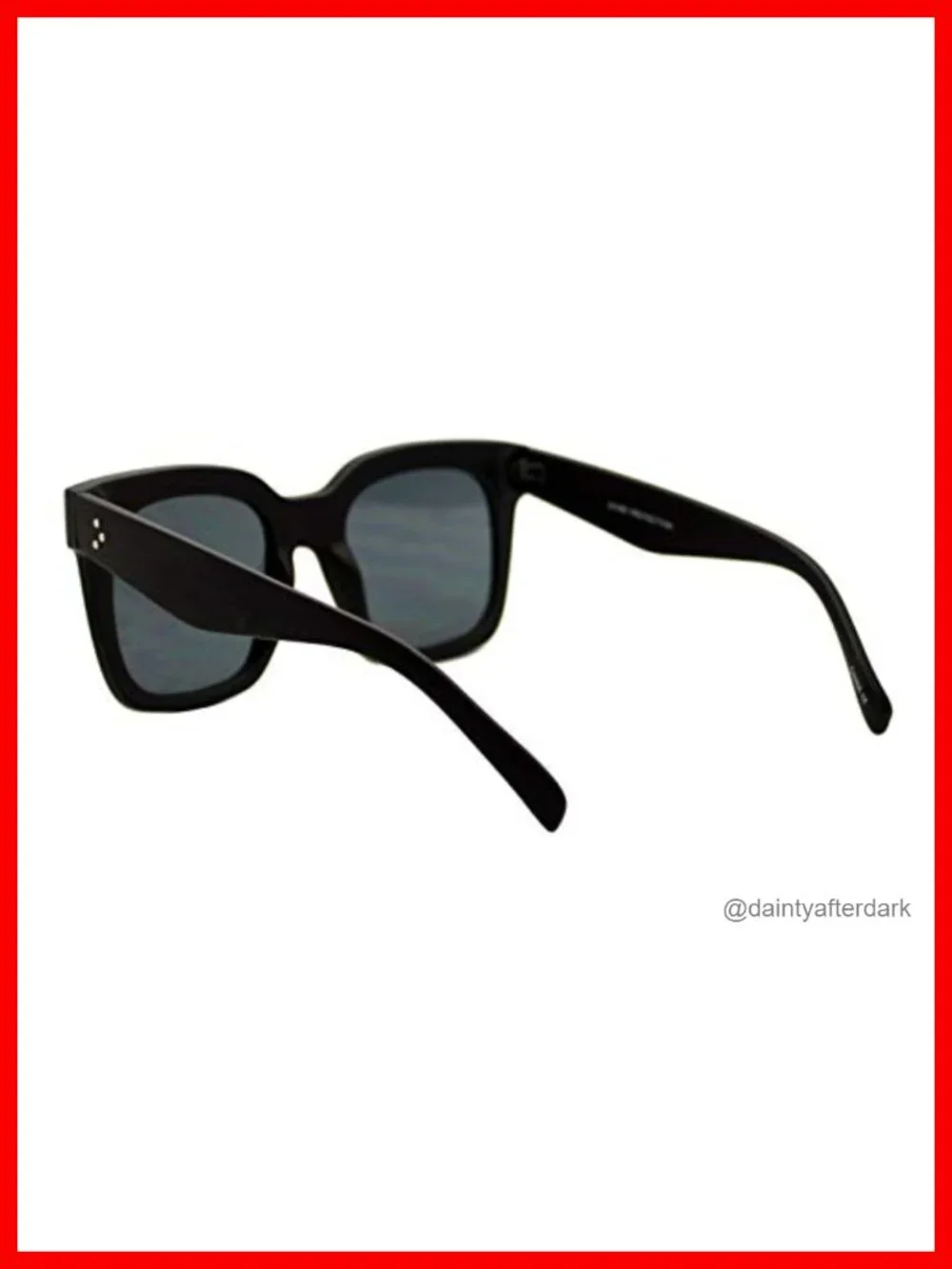 Oversized Fashion Sunglasses Square Frame UV 400 Polycarbonate Lens